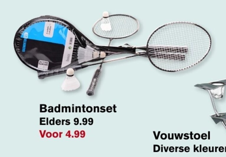 Badmintonset Aanbieding Bij Hoogvliet