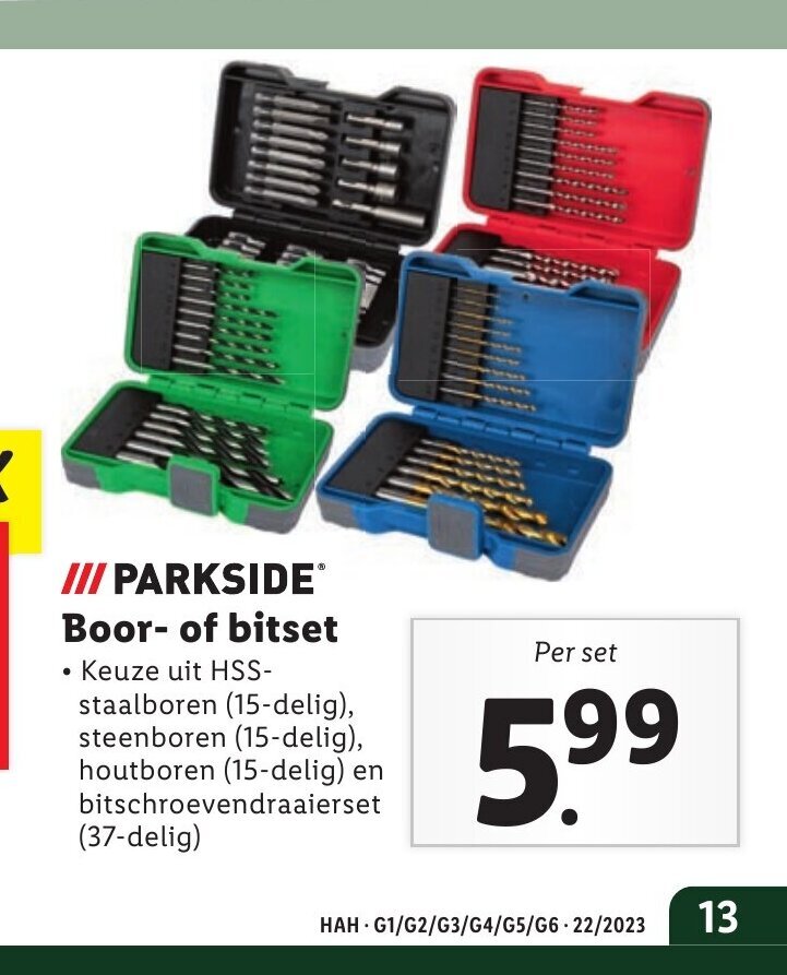 Parkside Boor Of Bitset Aanbieding Bij Lidl