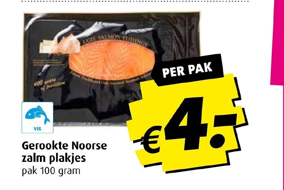 Gerookte Noorse Zalm Plakjes Pak Gram Aanbieding Bij Boni