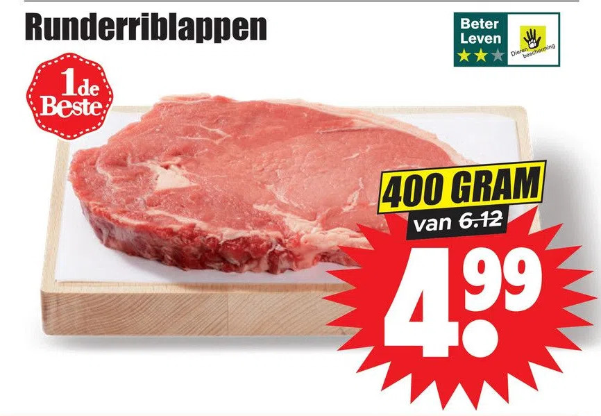 Runderriblappen Aanbieding Bij Dirk