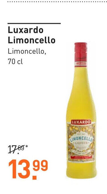 Luxardo Limoncello Cl Aanbieding Bij Gall Gall