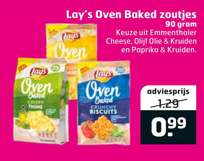 Lay S Oven Baked Zoutjes Aanbieding Bij Trekpleister