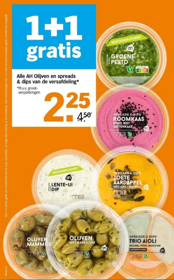 Alle Ah Olijven En Spreads Dips Van De Versafdeling Aanbieding Bij