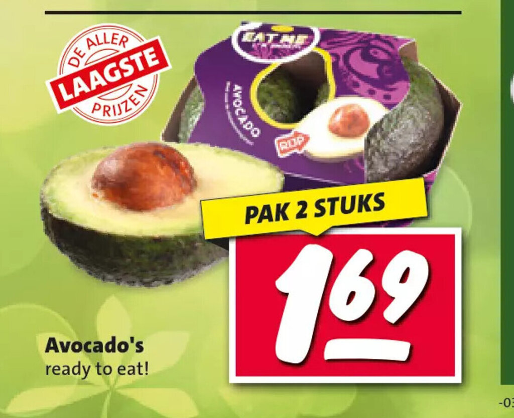 Avocado S Ready To Eat PAK 2 STUKS Aanbieding Bij Nettorama