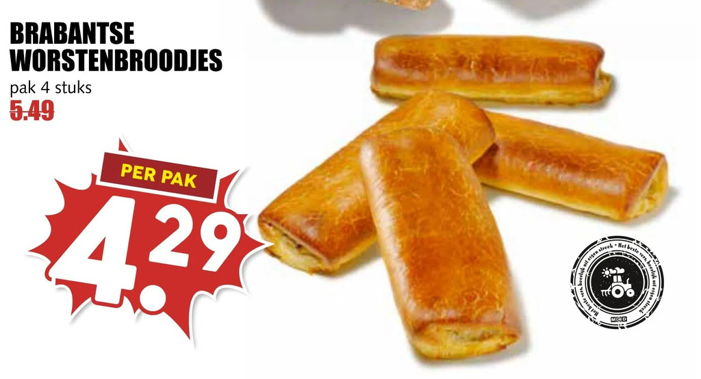 Brabantse Worstenbroodjes Aanbieding Bij Mcd Supermarkt