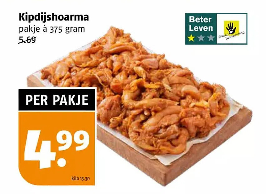 Kipdijshoarma Aanbieding Bij Poiesz