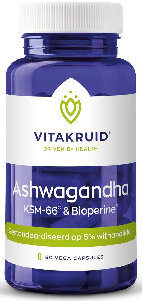 Vitakruid Ashwagandha Ksm 66 Bioperine Capsules 60vcp Aanbieding Bij