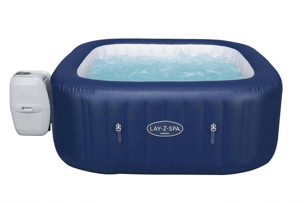 Bestway Opblaasbare Jacuzzi Lay Z Spa Hawaii Vierkant Blauw X X