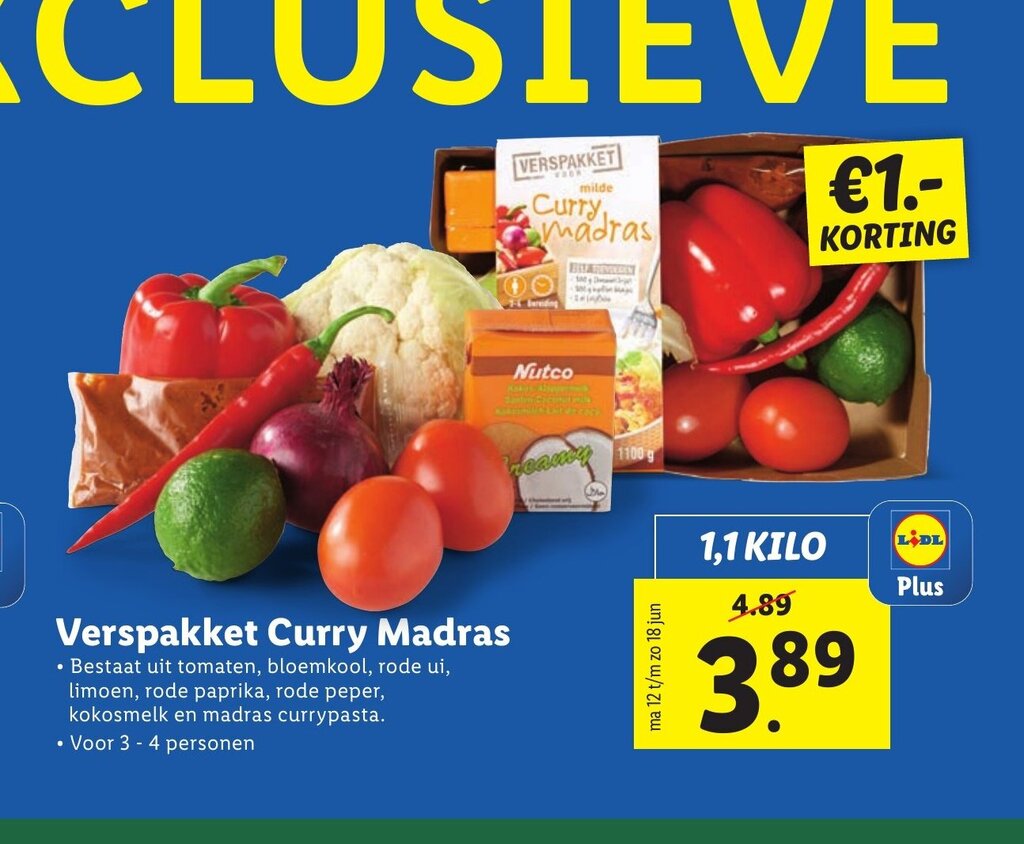 Verspakket Curry Madras Kilo Aanbieding Bij Lidl