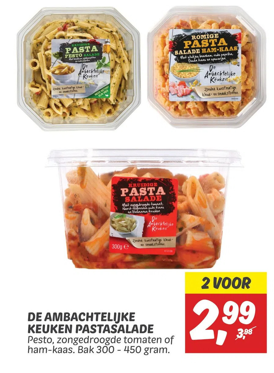 De Ambachtelijke Keuken Pastasalade Aanbieding Bij Dekamarkt