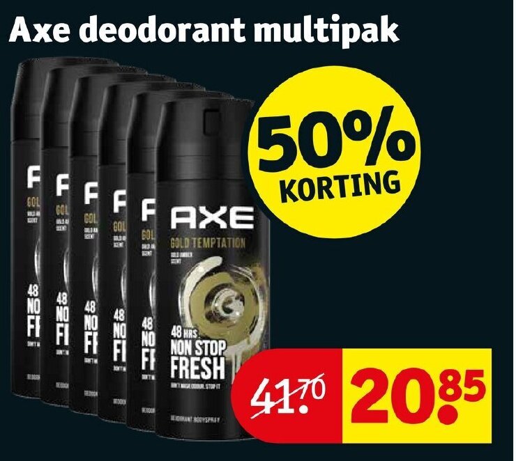 Axe Deodorant Multipak Aanbieding Bij Kruidvat