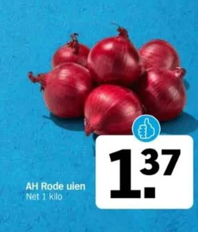 AH Rode Uien Net 1 Kilo Aanbieding Bij Albert Heijn