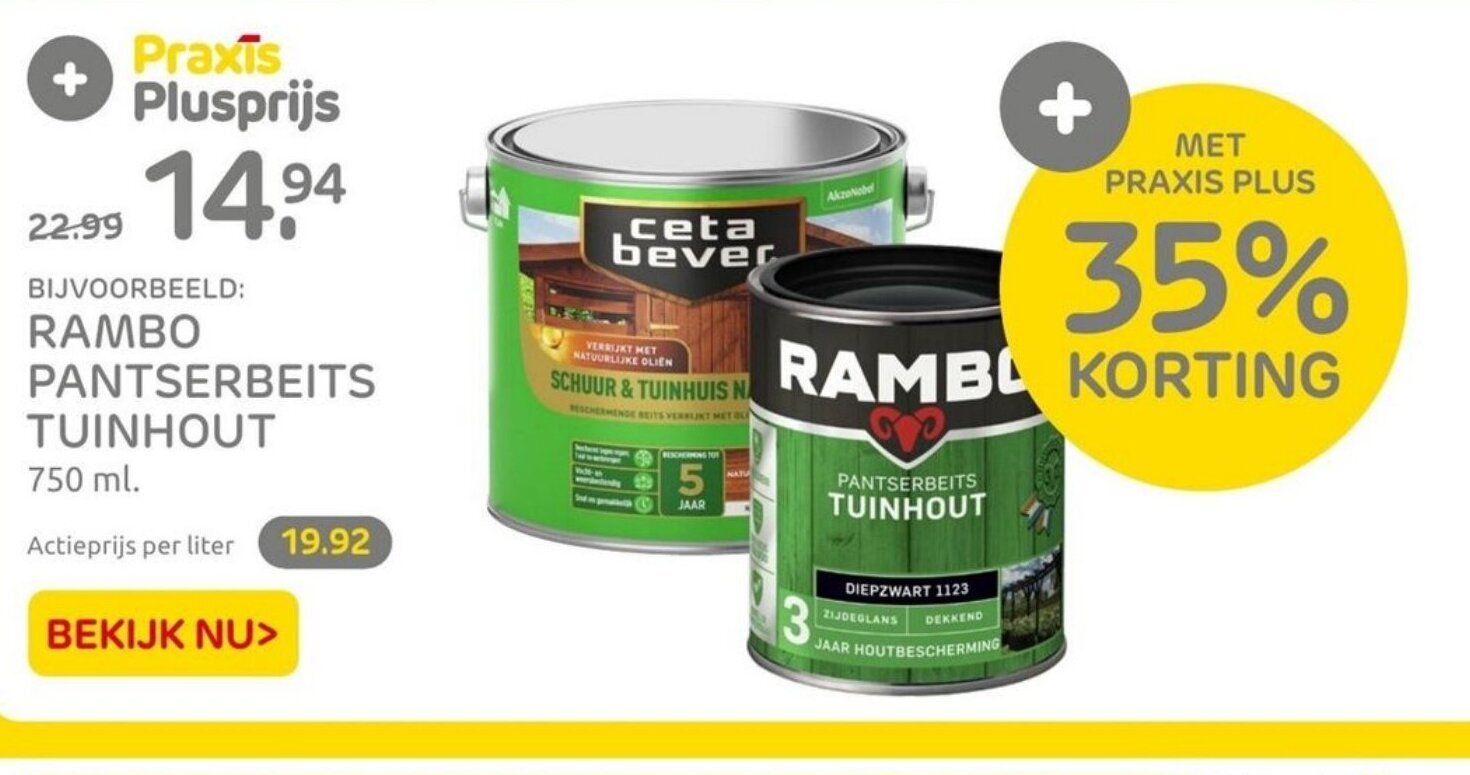 Rambo Pantserbeits Tuinhout Ml Aanbieding Bij Praxis