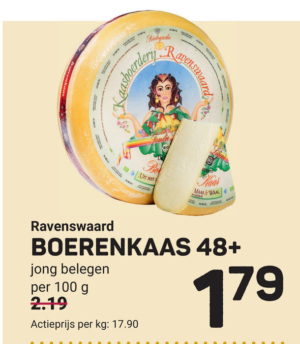 Ravenswaard Boerenkaas Jong Belegen Per G Aanbieding Bij Ekoplaza