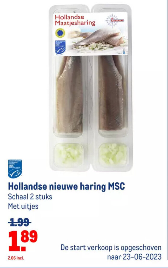 Hollandse Nieuwe Haring MSC Aanbieding Bij Makro