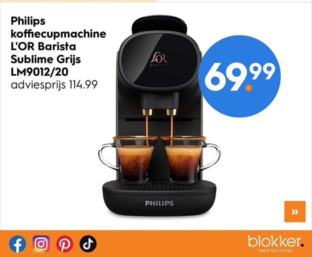 Philips Koffiecupmachine L OR Barista Sublime Grijs LM9012 20