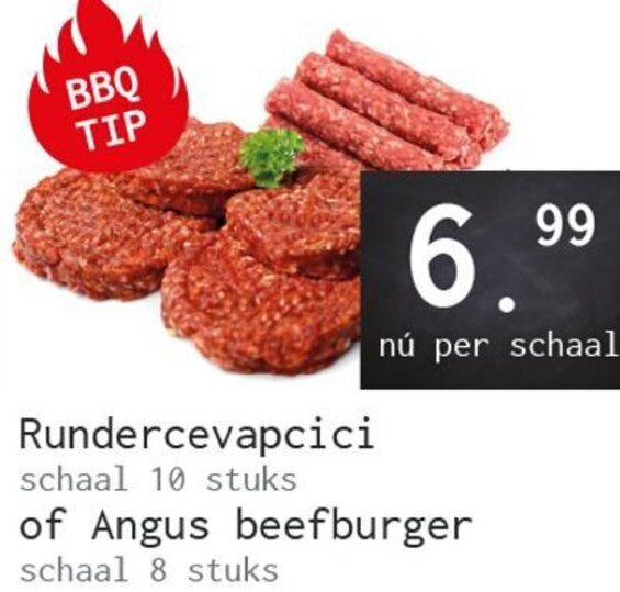 Rundercevapcici Schaal Stuks Of Angus Beefburger Schaal Stuks