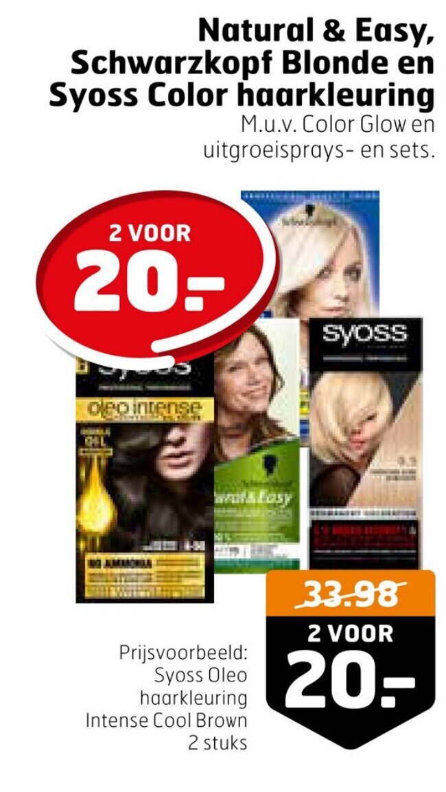 Natural Easy Schwarzkopf Blonde En Syoss Color Haarkleuring