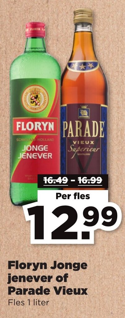 Floryn Jonge Jenever Of Parade Vieux Aanbieding Bij Plus