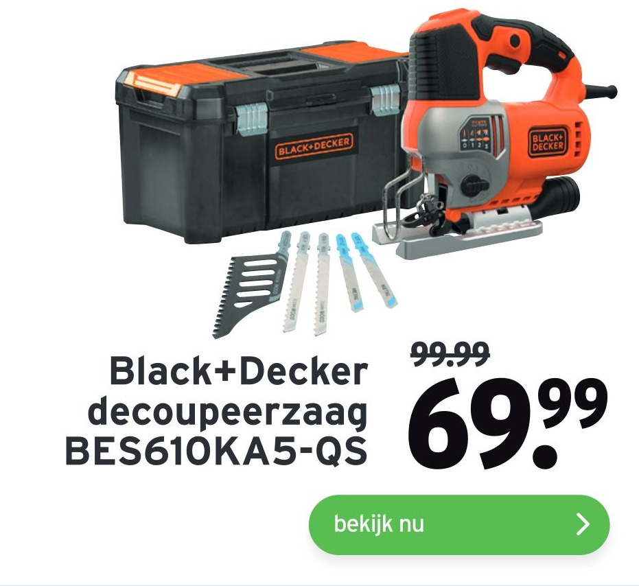 Black Decker Decoupeerzaag Bes Ka Qs Aanbieding Bij Gamma