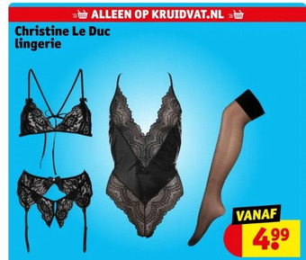 Christine Le Duc Lingerie Aanbieding Bij Kruidvat