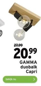 Gamma Duobalk Capri Aanbieding Bij Gamma