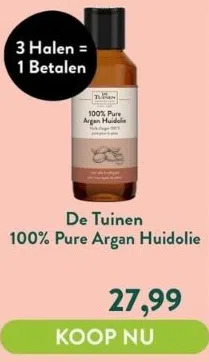 Pure Argan Huidolie Aanbieding Bij Holland Barrett