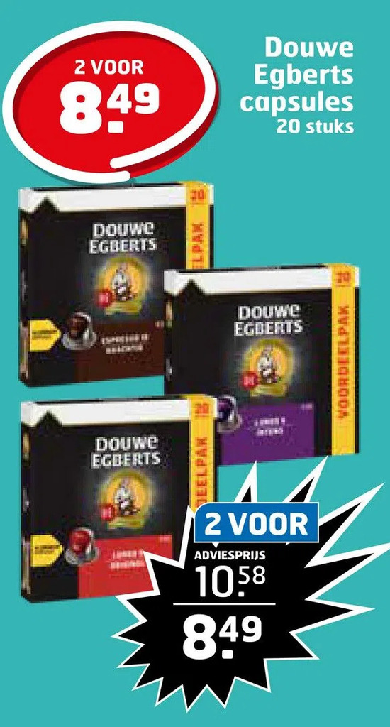 Douwe Egberts Capsules Stuks Aanbieding Bij Trekpleister