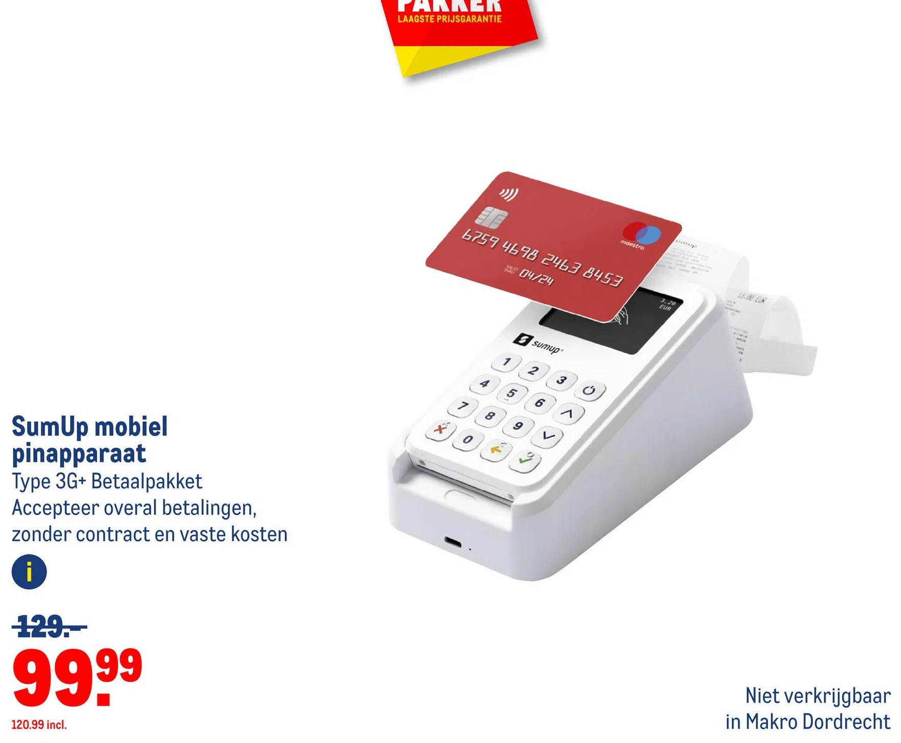 Sumup Mobiel Pinapparaat Aanbieding Bij Makro