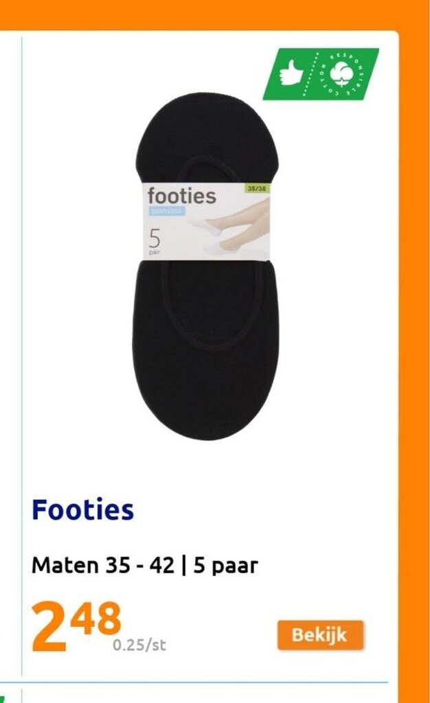 Footies Maten 35 42 5 Paar Aanbieding Bij Action