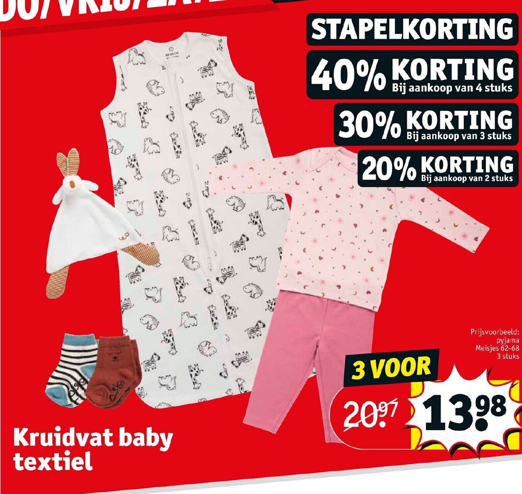 Kruidvat Baby Textiel Aanbieding Bij Kruidvat