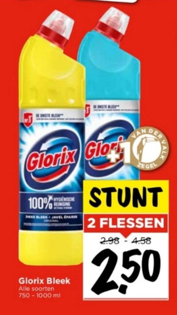 Glorix Bleek Aanbieding Bij Vomar Voordeelmarkt