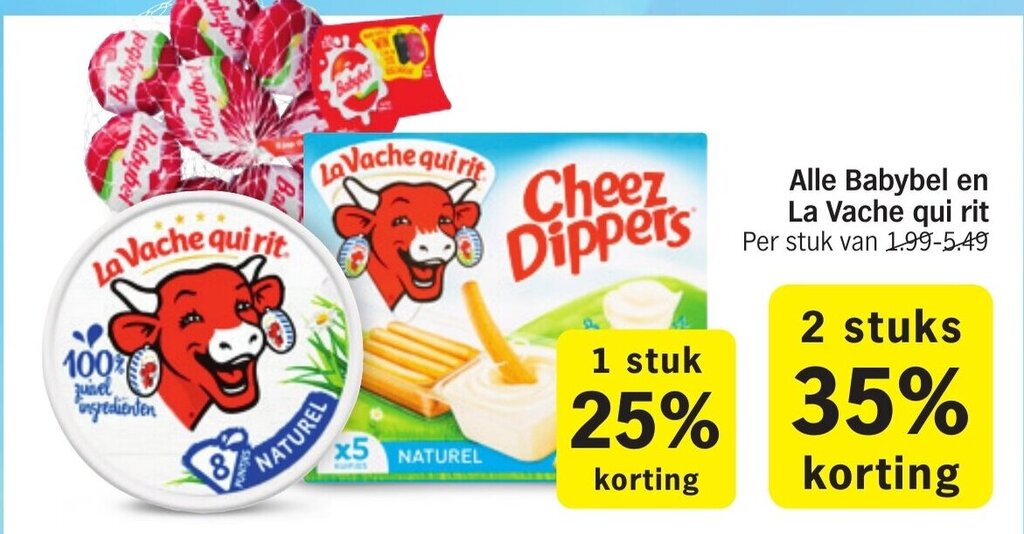 Alle Babybel En La Vache Qui Rit Aanbieding Bij Albert Heijn