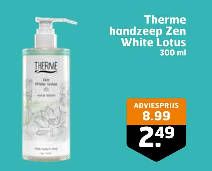 Therme Handzeep Zen White Lotus Ml Aanbieding Bij Trekpleister