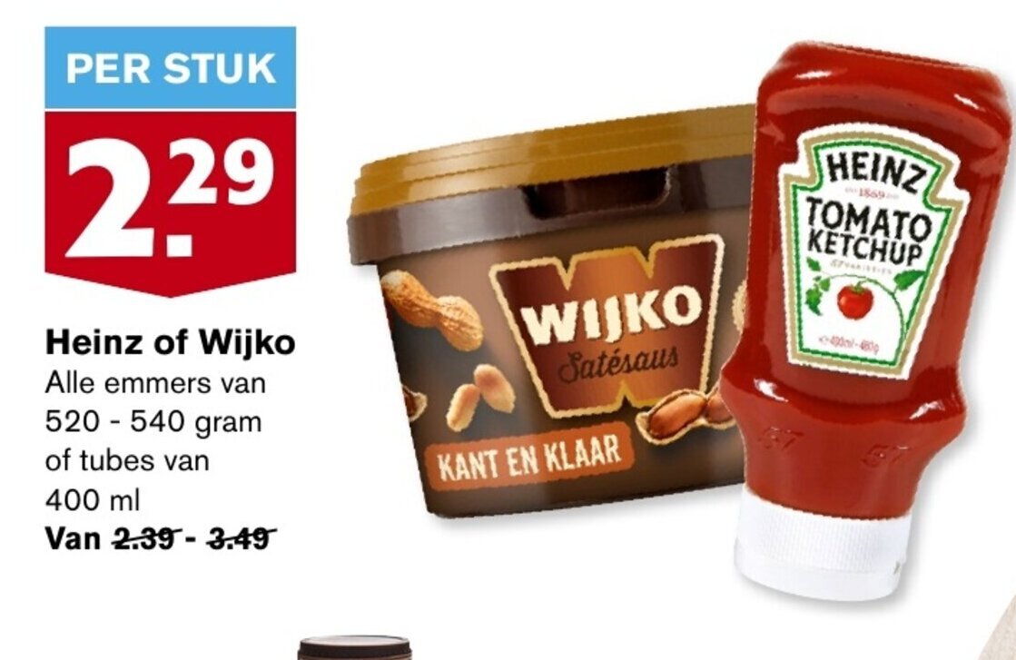 Heinz Of Wijko Gram Aanbieding Bij Hoogvliet