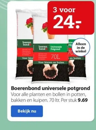 Boerenbond Universele Potgrond Aanbieding Bij Boerenbond