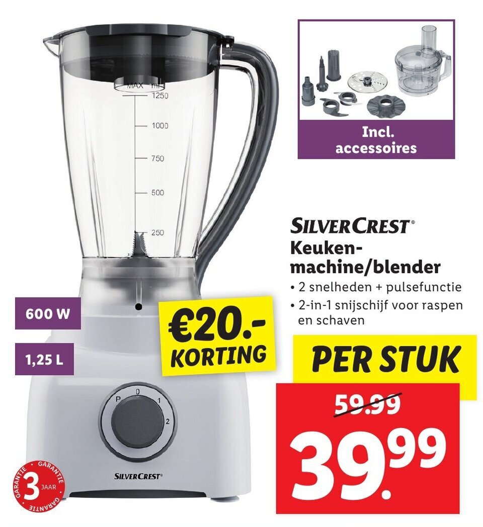 Silvercrest Keuken Machine Blender Aanbieding Bij Lidl