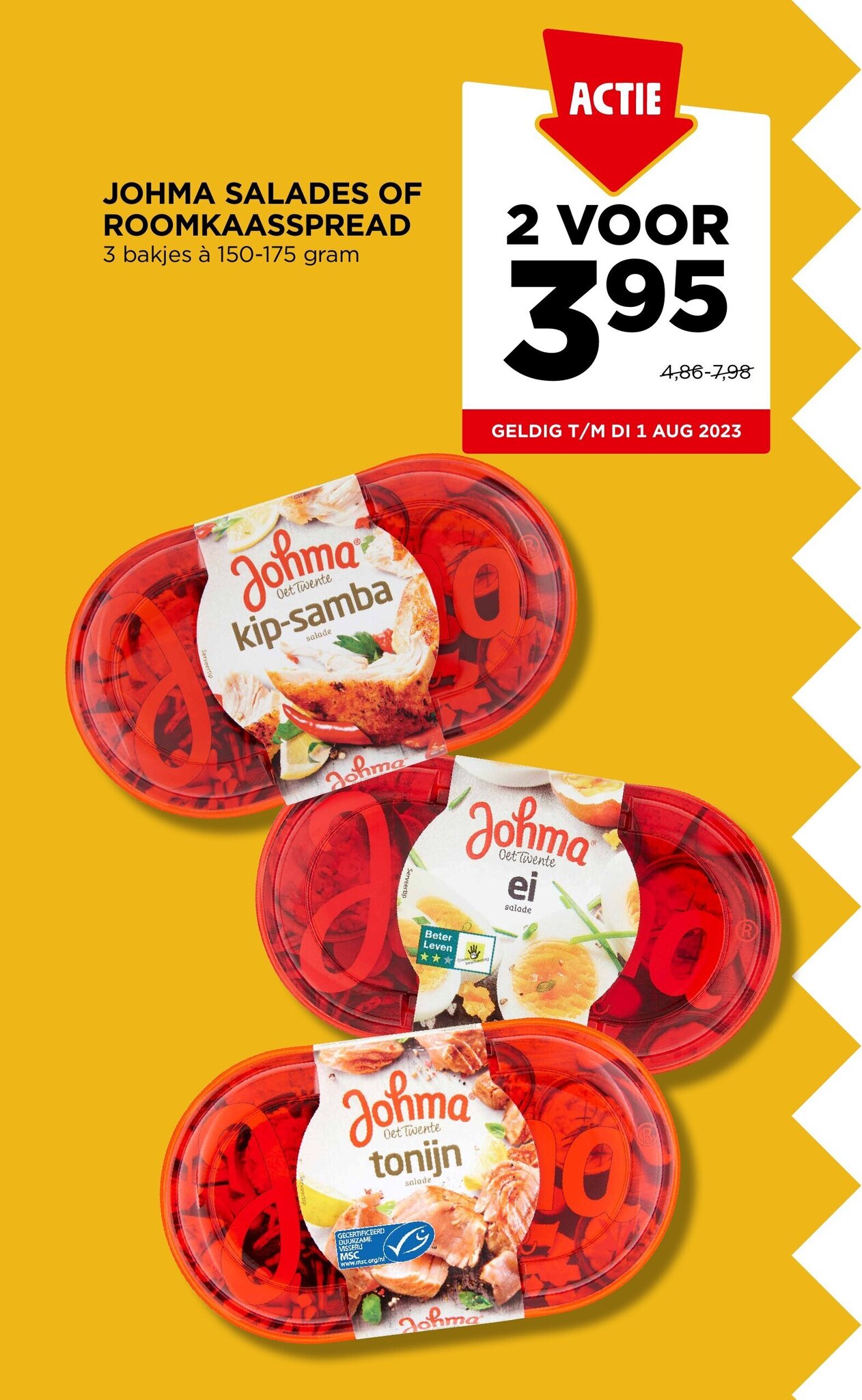 Johma Salades Of Roomkaasspread Bakjes Gram Aanbieding Bij