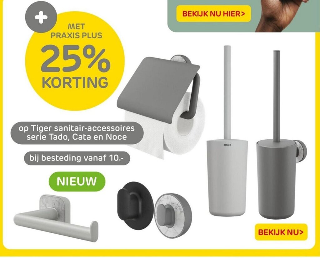 Op Tiger Sanitair Accessoires Serie Tado Cata En Noce Bij Besteding