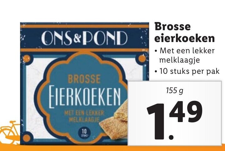 Brosse Eierkoeken Met Een Lekker Melklaagje Stuks Per Pak G