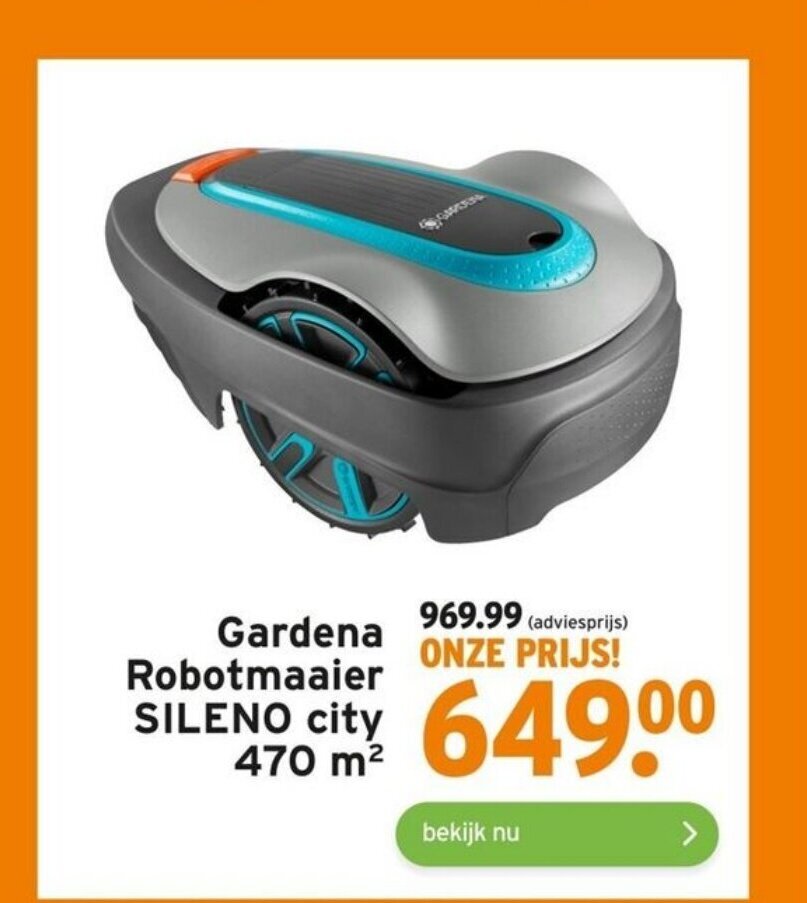 Gardena Robotmaaier Sileno City M Aanbieding Bij Gamma