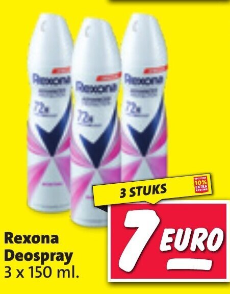 Rexona Deospray 3 X 150 Ml Aanbieding Bij Nettorama