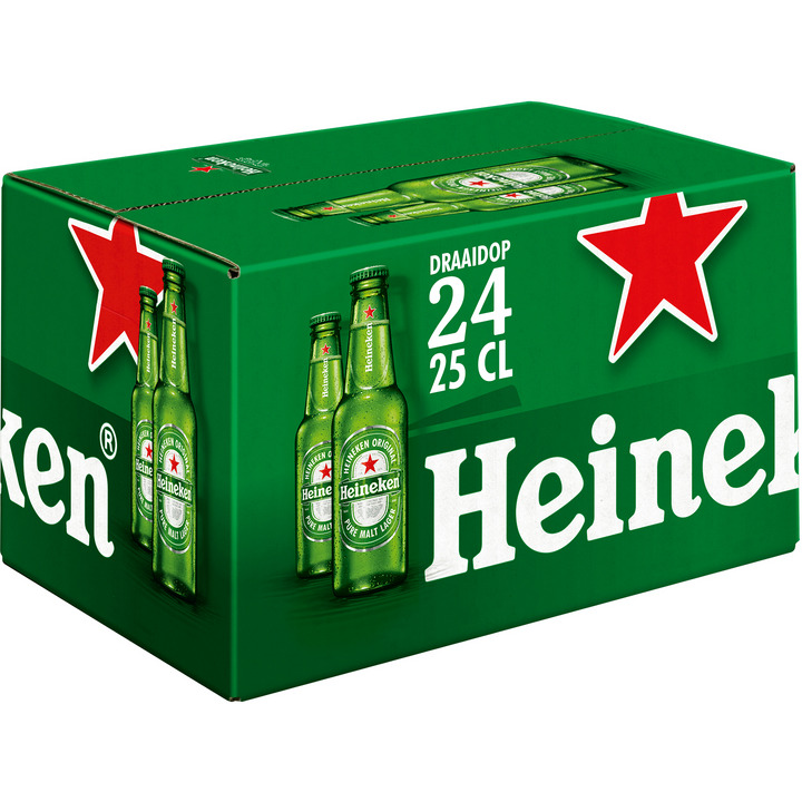 Heineken Premium Pilsener Bier Draaidop Fles 24 X 25cl Aanbieding Bij Jumbo