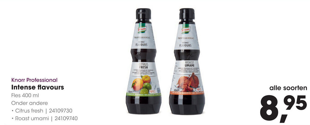 Knorr Professional Intense Flavours Fles Ml Aanbieding Bij Hanos