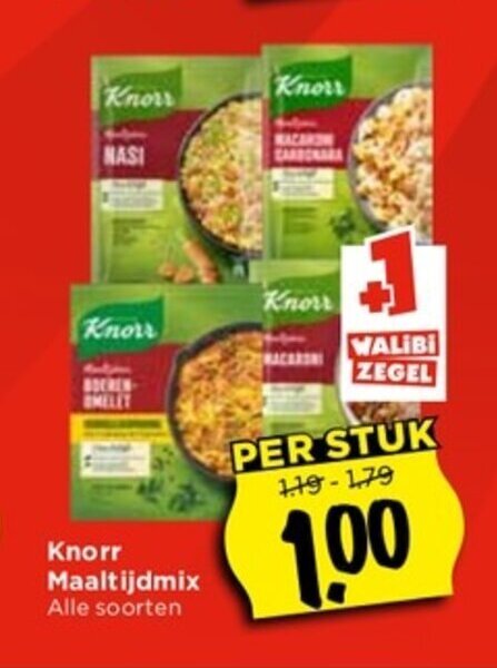 Knorr Maaltijdmix Alle Soorten Aanbieding Bij Vomar