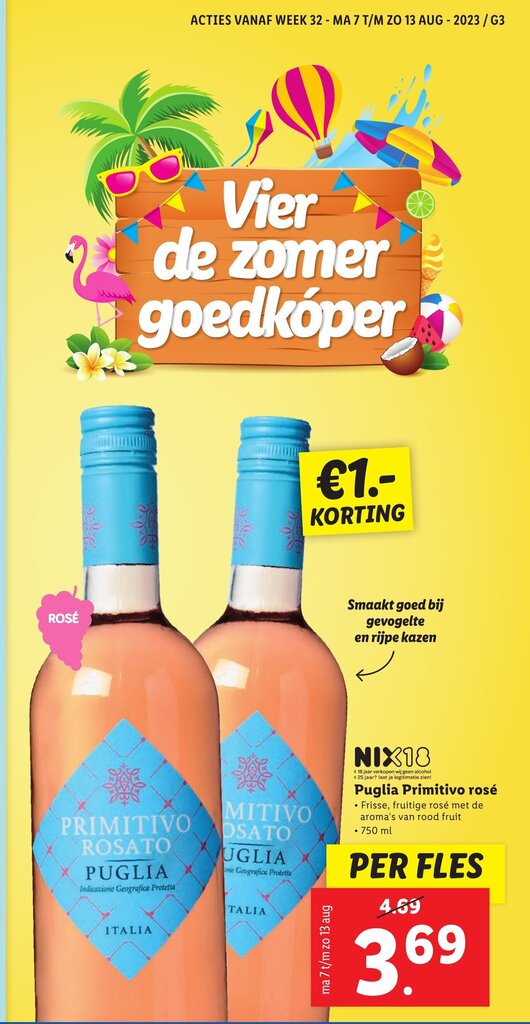 Puglia Primitivo Ros Aanbieding Bij Lidl