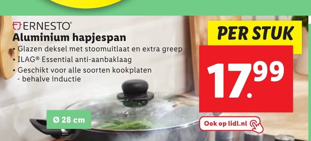 Ernesto Aluminium Hapjespan Aanbieding Bij Lidl