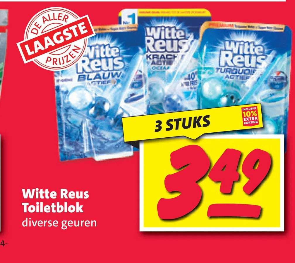 Witte Reus Toiletblok Aanbieding Bij Nettorama