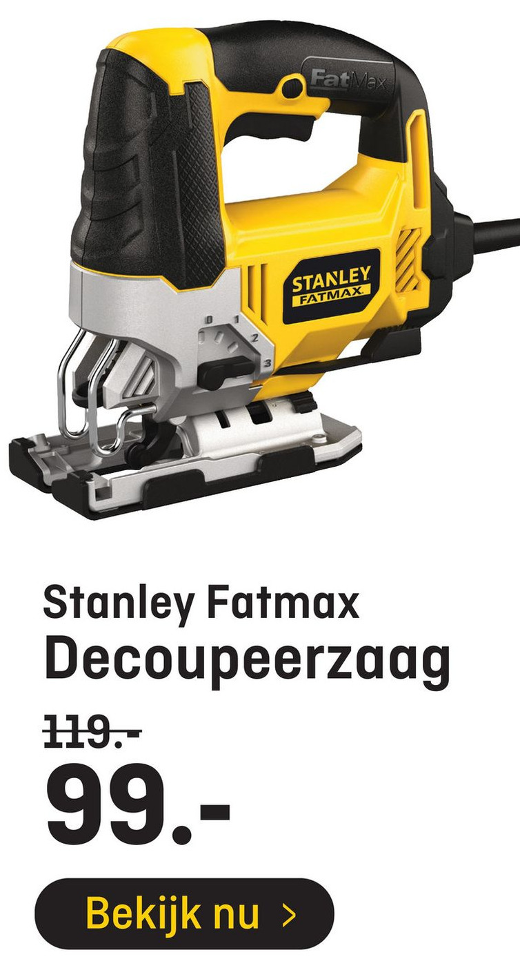 Stanley Fatmax Decoupeerzaag Aanbieding Bij Hubo