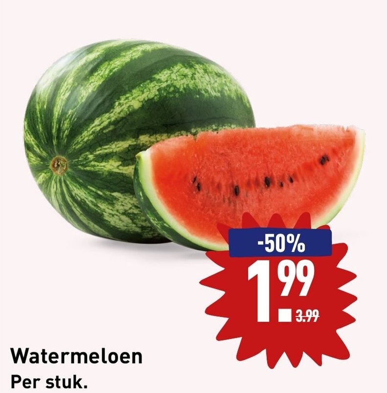 Watermeloen Per Stuk Aanbieding Bij Aldi